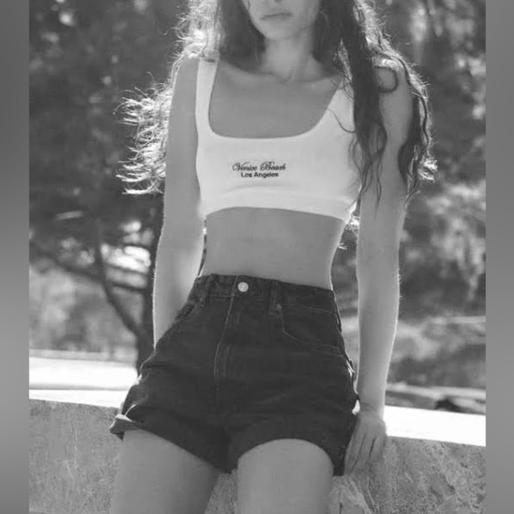 Zara Mom Shorts- Black